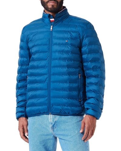 Tommy Hilfiger Veste Packable Recycled Jacket Mi-Saison - Bleu