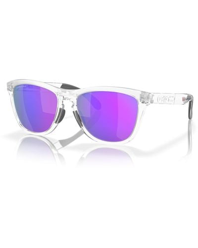 Oakley Oo9284a Frogskins Range Low Bridge Fit Round Sunglasses - Purple