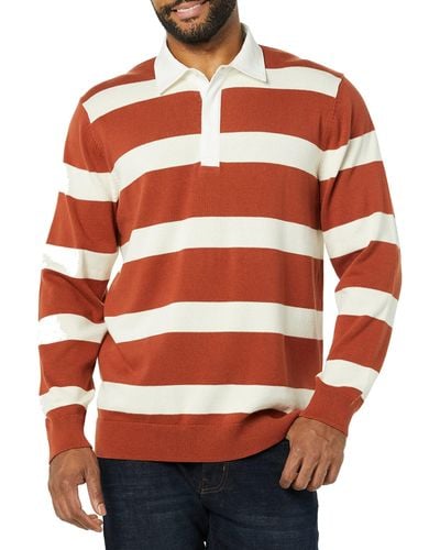 Amazon Essentials Rugby-Pullover - Rot