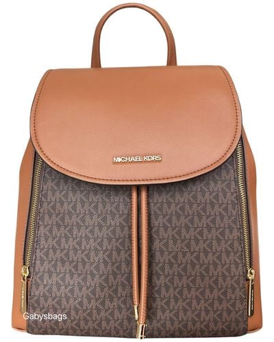 Michael Kors Phoebe Medium Drawstring Backpack Adult Fashion Purse - Brown