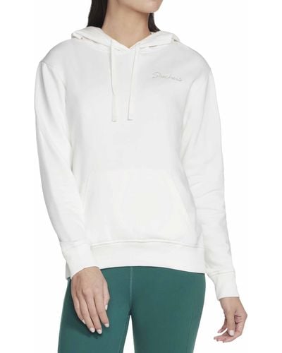 Skechers Signature Pullover Hoodie Snow White