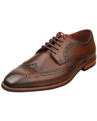 Ted Baker S Markuse Brogue Shoes Brown 9 Uk