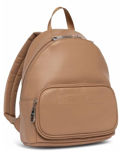 Replay Women's Backpack Made Of Faux Leather - Multicolour
