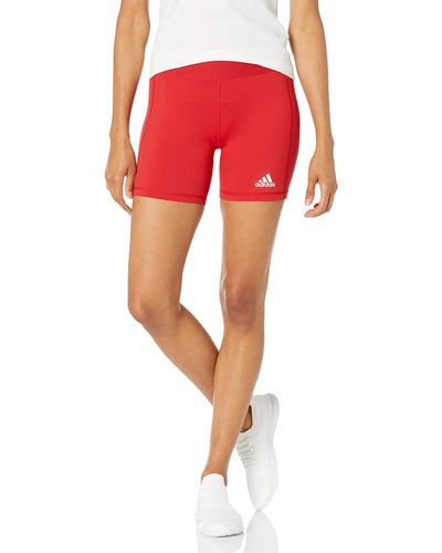 adidas Alphaskin Volleyball 4-inch Short Tights Team Power Red/white M3