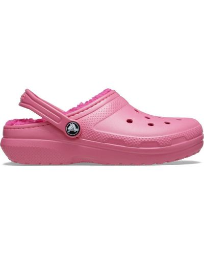 Crocs™ Classic Lined Clogs | Fuzzy Slippers - Rosa