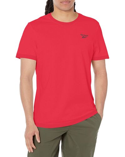 Reebok Small Logo Tee T-shirt - Red