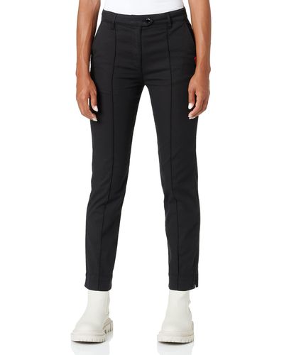 Love Moschino Moschino Rubber Label Casual Pants - Schwarz