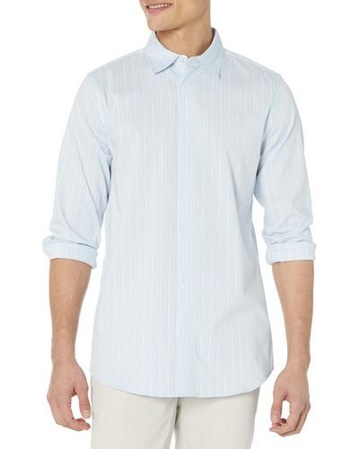 Amazon Essentials Slim-fit Long-sleeve Stretch Dress Shirt - White