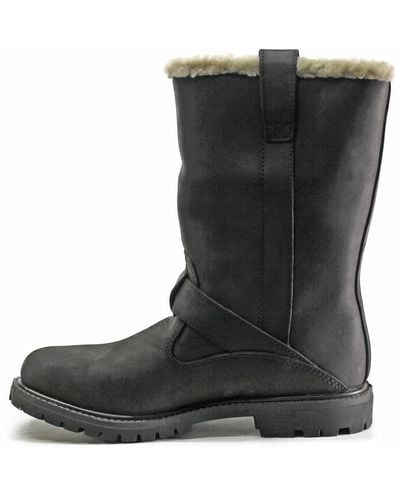 Timberland S Nellie Mid Nubuck Black Boots 4.5 Uk