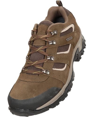Mountain Warehouse Voyage Mens Waterproof Shoes - Isodry, Lightweight, Quick-dry & Breathable Footwear With Rubber Outsole - For - Brown