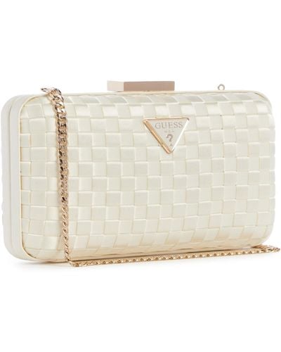Guess Twiller Minaudiere Bag Ivory - Wit