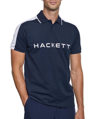 Hackett Hackett Hm563199 Short Sleeve Polo 3XL - Blau