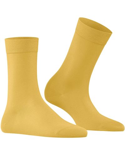 FALKE Socken Cotton Touch W SO Baumwolle einfarbig 1 Paar - Gelb