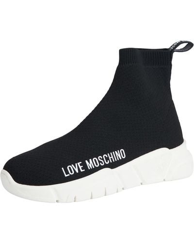 Love Moschino Ja10091g1i Mocassin de Style Conduite - Noir