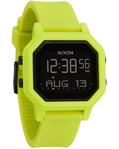 Nixon Siren A1311-100m Water Resistant Digital Sport Watch - Green