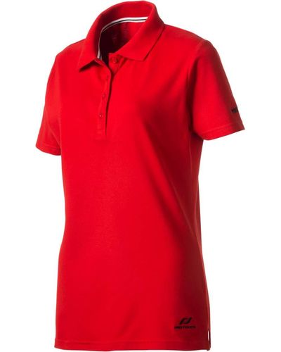 adidas Pro Touch Promo Poloshirt Voor - Rood