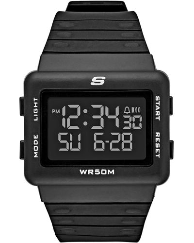 Skechers Watch Sr1077 Larson Digital Display Chronograph - Black