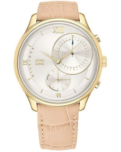 Tommy Hilfiger S Multi Wijzerplaat Quartz Horloge Angela - Naturel