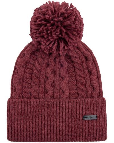 Pepe Jeans Tallis Beanie Hat - Red