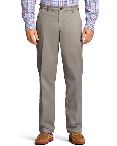 Izod Advantage Performance Flat Front Classic Fit Chino Pant - Multicolor