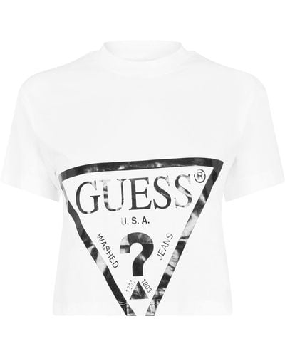 Guess T-Shirt Adele Crop - Bianco