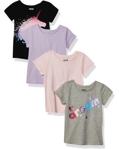 Amazon Essentials Camisetas de ga Corta - Rosa