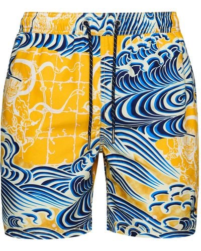 Superdry Vintage Hawaiian Swimshort - Bleu