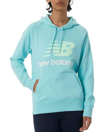 New Balance Nb Essentials Pullover Hoodie - Blue