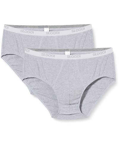 Sloggi Basic Midi 2p Brief - Grey