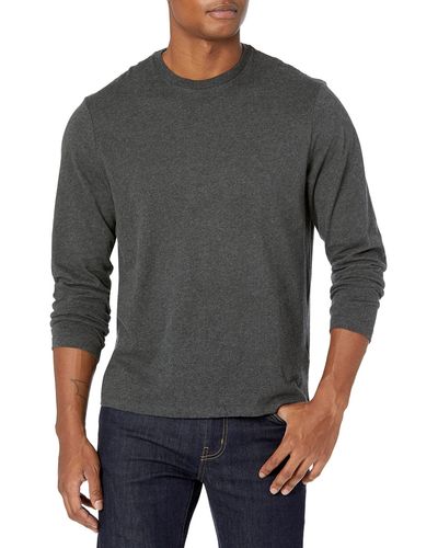 Amazon Essentials Regular-Fit Long-Sleeve T-Shirt with Pocket - Grigio