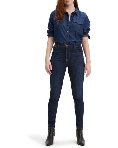 Levi's 720 High Rise Super Skinny Jeans - Blu