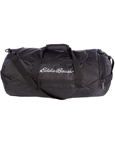 Eddie Bauer Stowaway Packable 45l Duffel Bag-made From Ripstop Polyester - Black