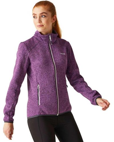 Regatta S Newhill Breathable Full Zip Fleece Jacket - Purple