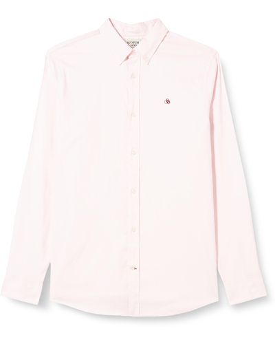Scotch & Soda Essential Oxford Solid Shirt - Pink