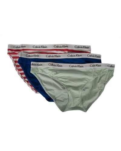 Calvin Klein Confezione 3 Slip Donna tripack Mutande Underwear CK Articolo QD3588E Bikini 3PK - Nero