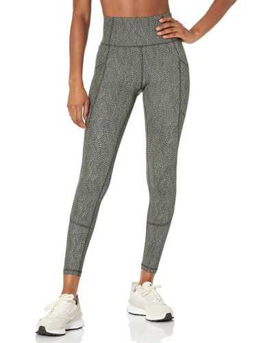 Amazon Essentials Active Sculpt High Rise Full Length Legging With Pockets - Gray