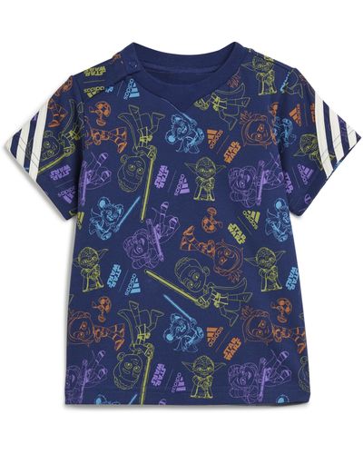 adidas X Star Wars Young Jedi T-Shirt - Blau