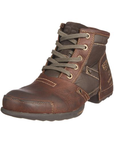 Replay Sneider Lace Up Boot Brown Gmu01.002.c0010l.018 7 Uk