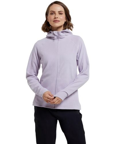 Mountain Warehouse Sweat-Shirt léger entièrement zippé avec Poches Avant - Idéal pour Le - Violet