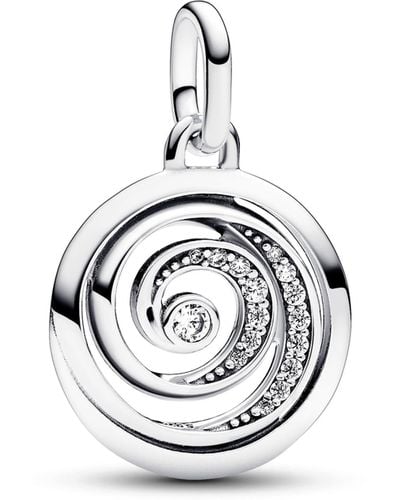 PANDORA Medallón Me 793046C01 Espiral gratitud - Metálico