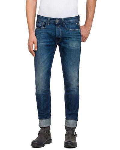 Replay ROB Loose Fit Jeans - Blau
