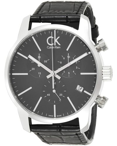 Calvin Klein Herren Analog Quarz Uhr mit Edelstahl Armband K2G2G14C - Mehrfarbig