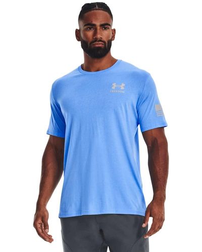 Under Armour New Freedom Flag T-shirt - Blue