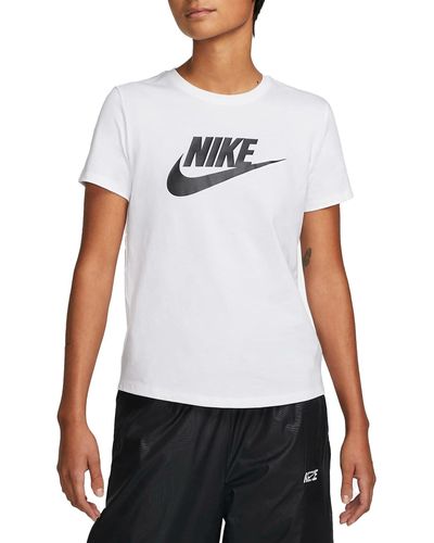 Nike W NSW Tee ESSNTL ICN FTRA T-Shirt - Weiß