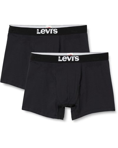 Levi's Solid basale boksershorts Boxer Shorts - Schwarz