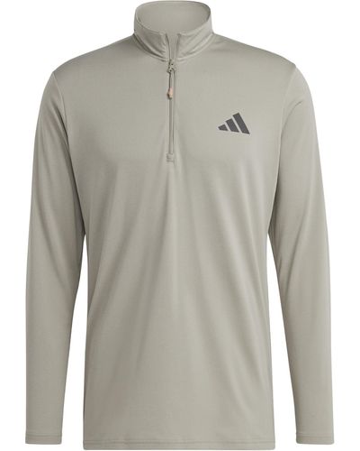 adidas Originals Sweater Seasonal HalfZip Sweatshirt - Grau