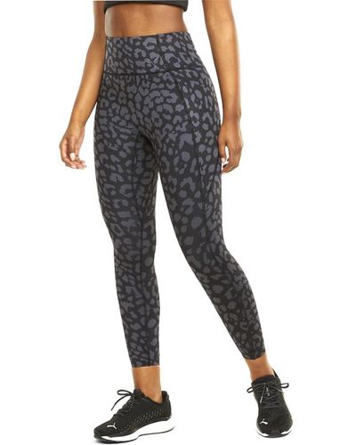 PUMA Forever Luxe Ellavate Graphic High-waist 7/8 Tights Black/animal Print Md