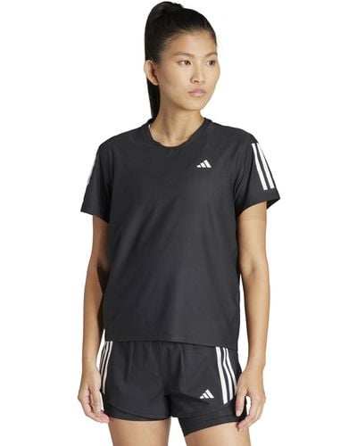 adidas Own The Run T-shirts - Zwart