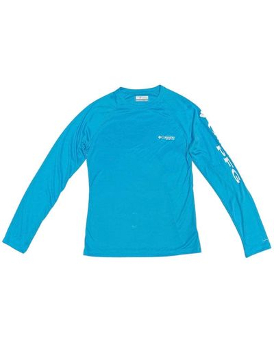 Columbia Langarm Rashguard UPF 50 UV Sonnenschutz Schwimmshirt - Blau