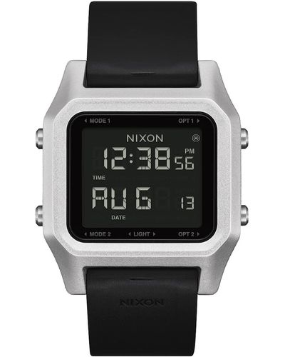 Nixon Analog Quarz Uhr mit Silikon Armband A1309-625-00 - Schwarz